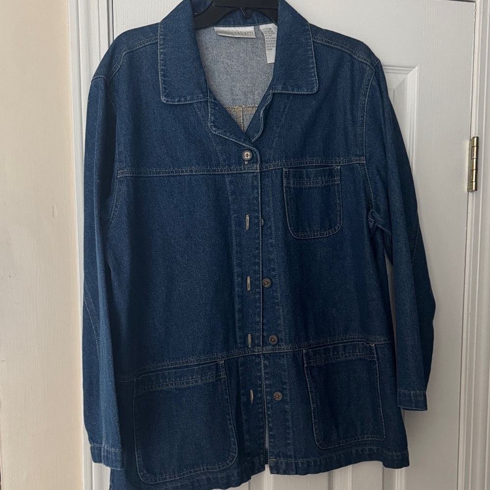 dressbarn Dark Blue Jean Jacket